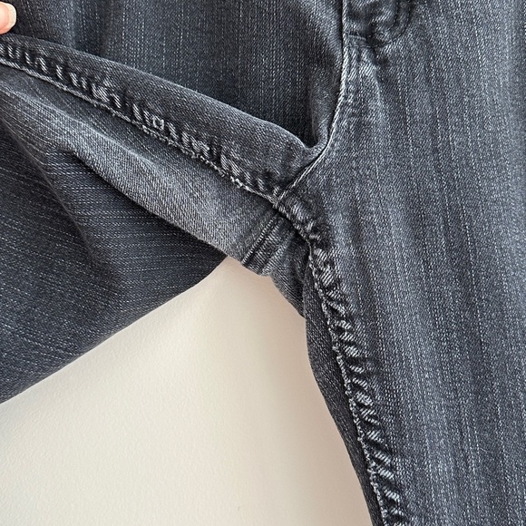 Merona Bootcut Black Denim Jeans, White Streaked Jeans, Size 14 Regular - Picture 7 of 16